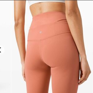 Lululemon Aligned Angles Super High Rise Tight 28" in Rustic Coral 8